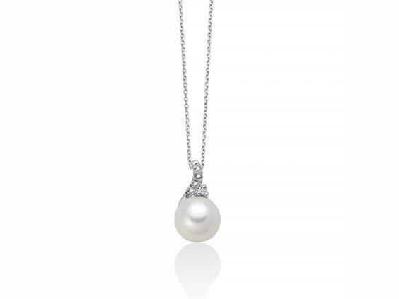 Collana Miluna Donna COLLIER DI PERLE in Oro bianco Perla PCL6424 - PCL6424
